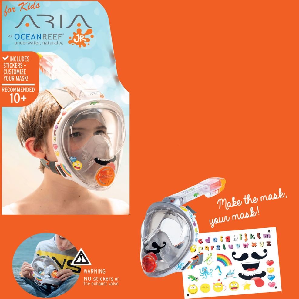 Celoobličejová šnorchlovací maska pro děti ARIA JUNIOR XS